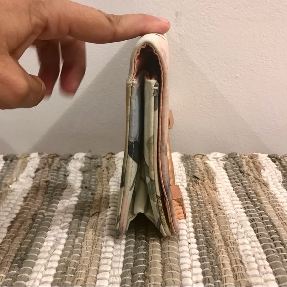 Ted Baker multicolor floral fabric and rose metal clutch. Good used condition. - Picture 4 of 9